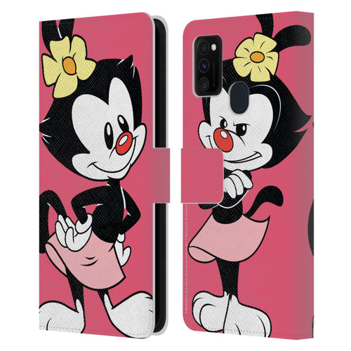 Animaniacs Graphics Dot Leather Book Wallet Case Cover For Samsung Galaxy M30s (2019)/M21 (2020)