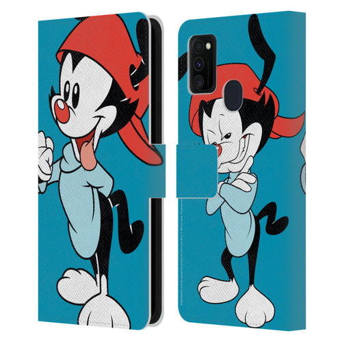 Animaniacs Graphics Wakko Leather Book Wallet Case Cover For Samsung Galaxy M30s (2019)/M21 (2020)
