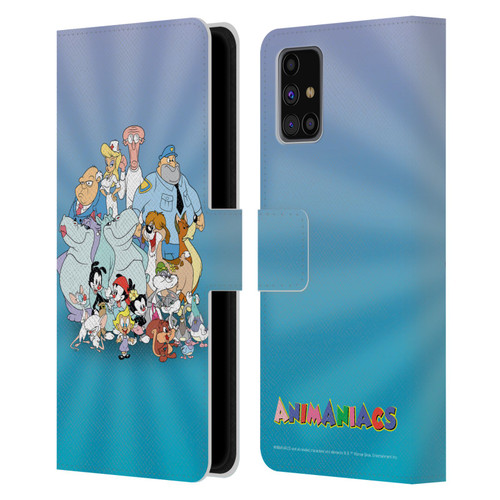 Animaniacs Graphics Group Leather Book Wallet Case Cover For Samsung Galaxy M31s (2020)