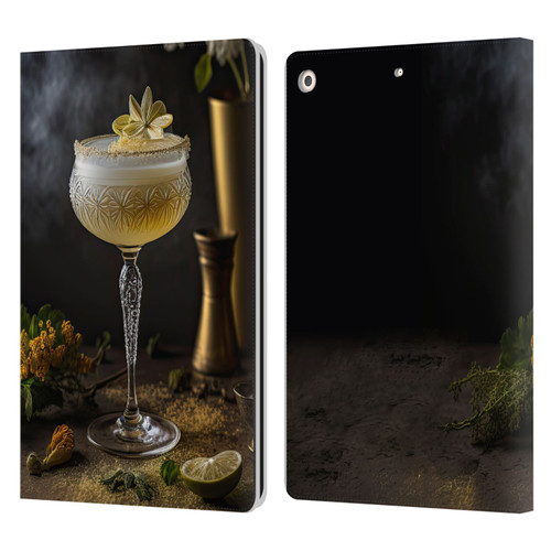 Spacescapes Cocktails Summertime, Margarita Leather Book Wallet Case Cover For Apple iPad 10.2 2019/2020/2021