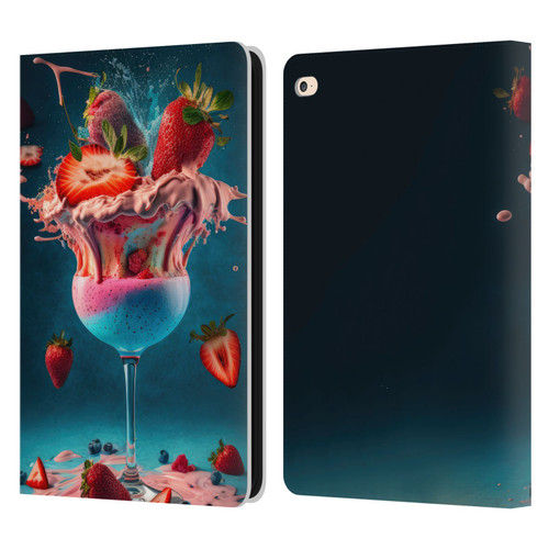 Spacescapes Cocktails Frozen Strawberry Daiquiri Leather Book Wallet Case Cover For Apple iPad Air 2 (2014)