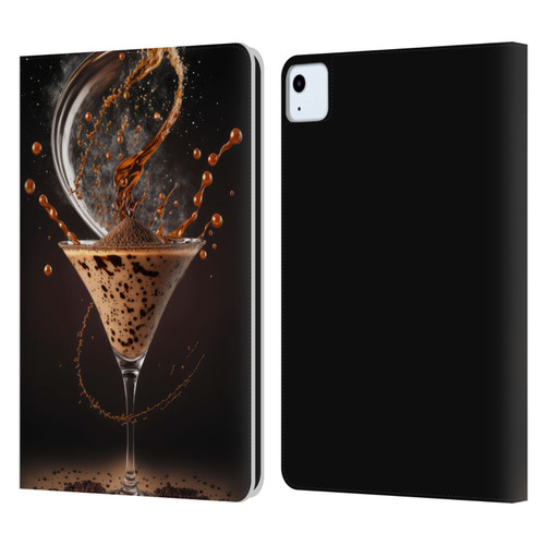 Spacescapes Cocktails Contemporary, Espresso Martini Leather Book Wallet Case Cover For Apple iPad Air 2020 / 2022