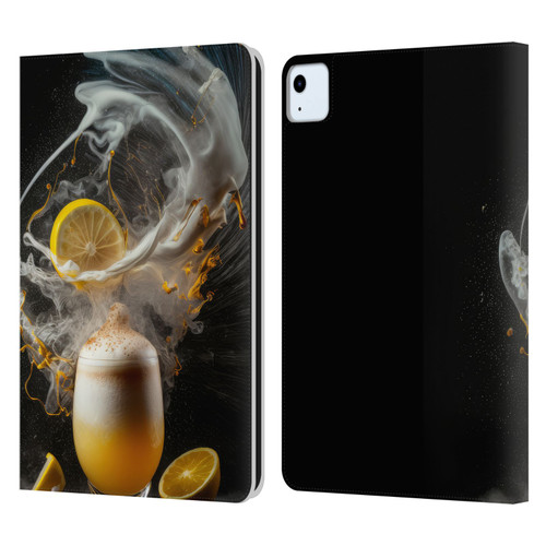 Spacescapes Cocktails Explosive Elixir, Whisky Sour Leather Book Wallet Case Cover For Apple iPad Air 2020 / 2022