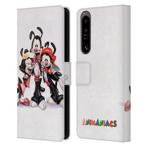 Animaniacs Graphics Formal Leather Book Wallet Case Cover For Sony Xperia 1 IV
