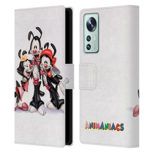 Animaniacs Graphics Formal Leather Book Wallet Case Cover For Xiaomi 12