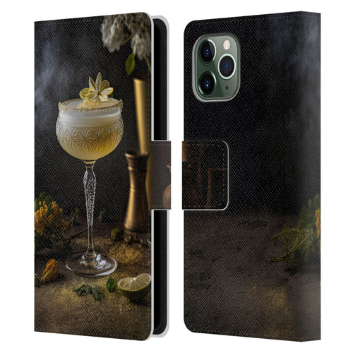 Spacescapes Cocktails Summertime, Margarita Leather Book Wallet Case Cover For Apple iPhone 11 Pro