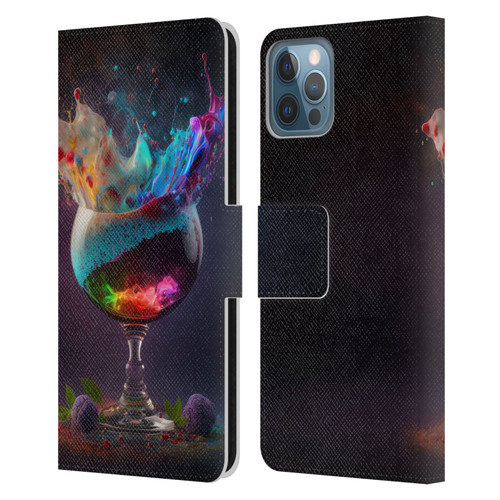 Spacescapes Cocktails Universal Magic Leather Book Wallet Case Cover For Apple iPhone 12 / iPhone 12 Pro