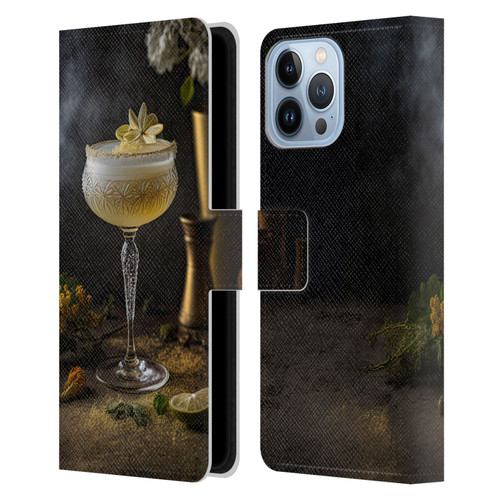 Spacescapes Cocktails Summertime, Margarita Leather Book Wallet Case Cover For Apple iPhone 13 Pro Max