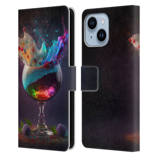 Spacescapes Cocktails Universal Magic Leather Book Wallet Case Cover For Apple iPhone 14 Plus