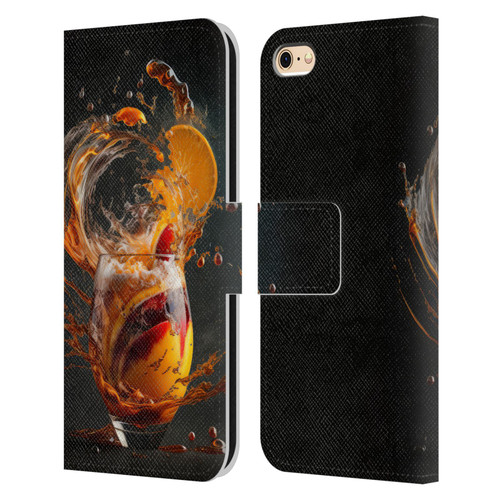 Spacescapes Cocktails Modern Twist, Hurricane Leather Book Wallet Case Cover For Apple iPhone 6 / iPhone 6s
