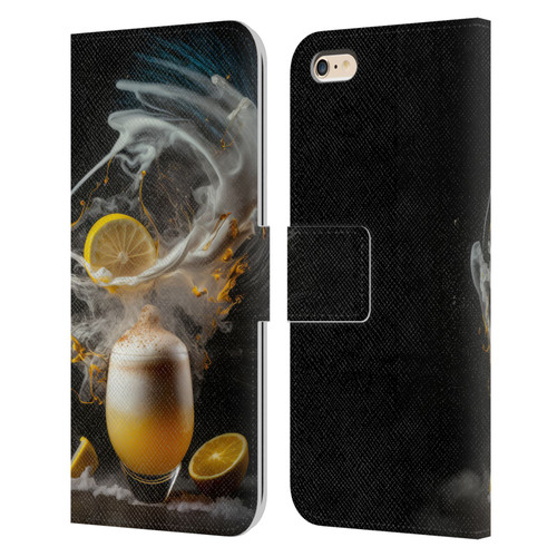Spacescapes Cocktails Explosive Elixir, Whisky Sour Leather Book Wallet Case Cover For Apple iPhone 6 Plus / iPhone 6s Plus