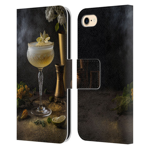 Spacescapes Cocktails Summertime, Margarita Leather Book Wallet Case Cover For Apple iPhone 7 / 8 / SE 2020 & 2022