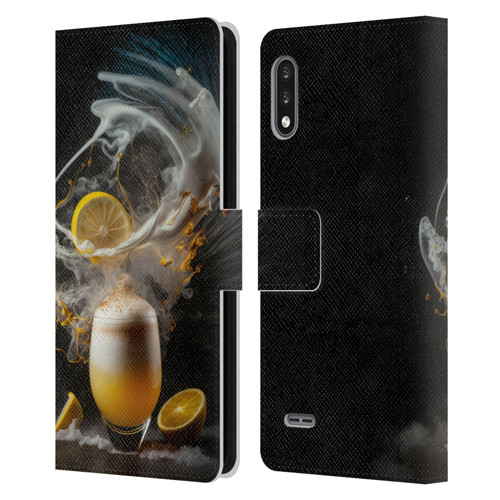 Spacescapes Cocktails Explosive Elixir, Whisky Sour Leather Book Wallet Case Cover For LG K22
