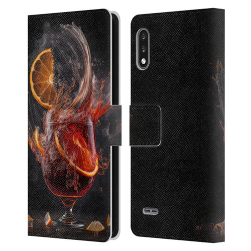 Spacescapes Cocktails Gin Explosion, Negroni Leather Book Wallet Case Cover For LG K22