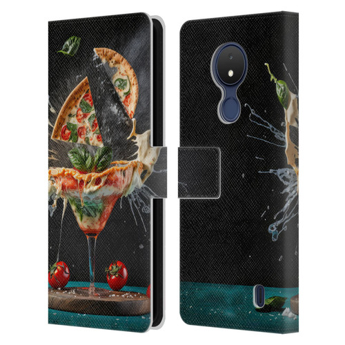 Spacescapes Cocktails Margarita Martini Blast Leather Book Wallet Case Cover For Nokia C21