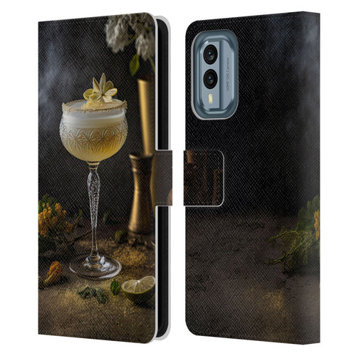 Spacescapes Cocktails Summertime, Margarita Leather Book Wallet Case Cover For Nokia X30