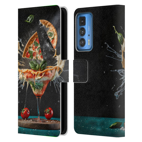 Spacescapes Cocktails Margarita Martini Blast Leather Book Wallet Case Cover For Motorola Edge (2022)