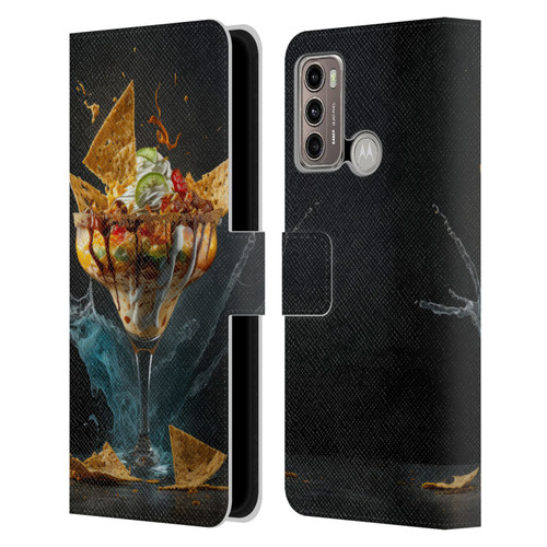 Spacescapes Cocktails Nacho Martini Leather Book Wallet Case Cover For Motorola Moto G60 / Moto G40 Fusion