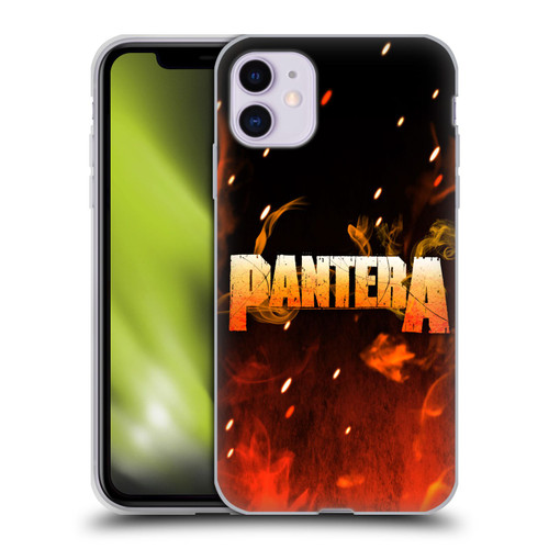 Pantera Art Fire Soft Gel Case for Apple iPhone 11