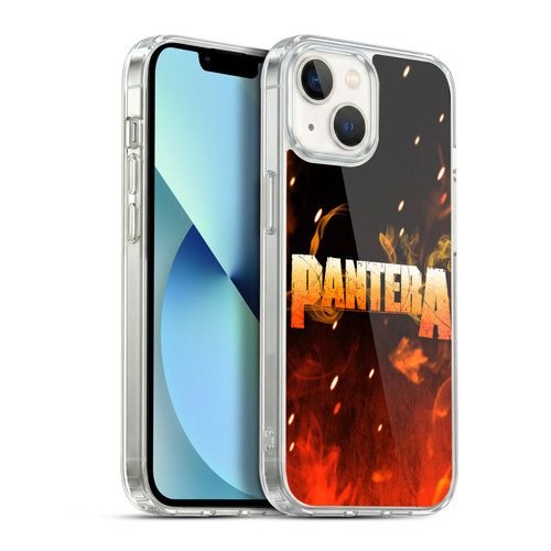 Pantera Art Fire Soft Gel Case for Apple iPhone 13