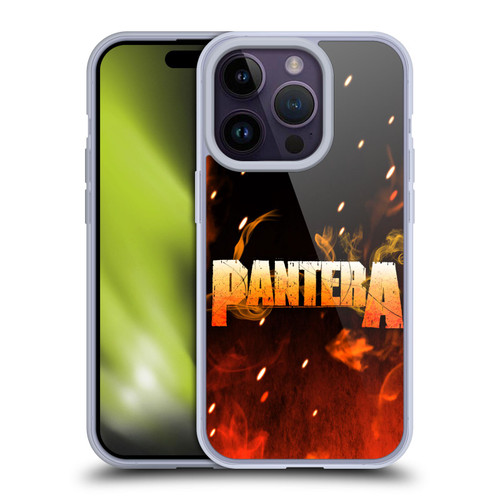 Pantera Art Fire Soft Gel Case for Apple iPhone 14 Pro