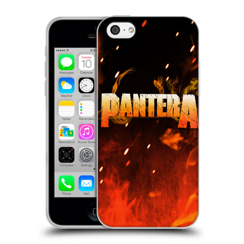 Pantera Art Fire Soft Gel Case for Apple iPhone 5c