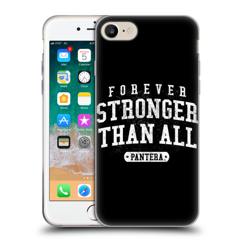 Pantera Art Stronger Than All Soft Gel Case for Apple iPhone 7 / 8 / SE 2020 & 2022