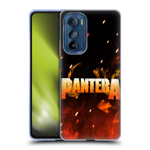 Pantera Art Fire Soft Gel Case for Motorola Edge 30