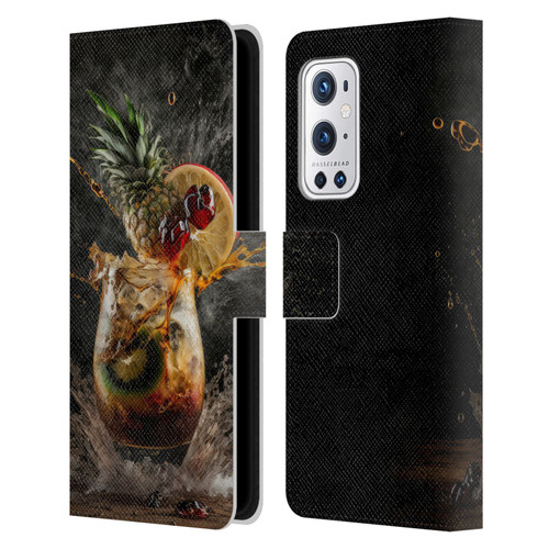Spacescapes Cocktails Exploding Mai Tai Leather Book Wallet Case Cover For OnePlus 9 Pro