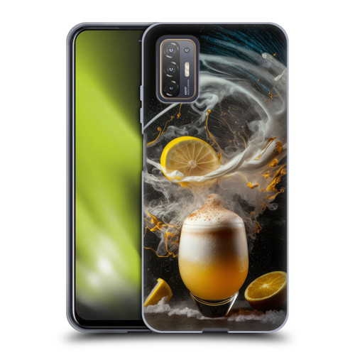 Spacescapes Cocktails Explosive Elixir, Whisky Sour Soft Gel Case for HTC Desire 21 Pro 5G