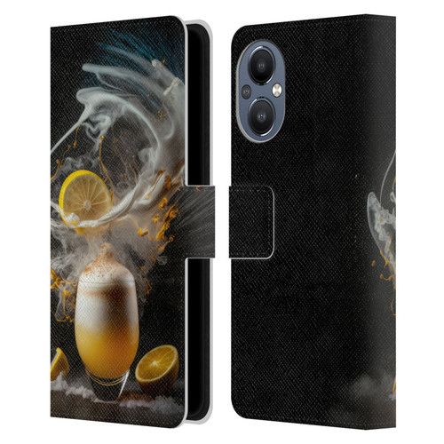 Spacescapes Cocktails Explosive Elixir, Whisky Sour Leather Book Wallet Case Cover For OnePlus Nord N20 5G