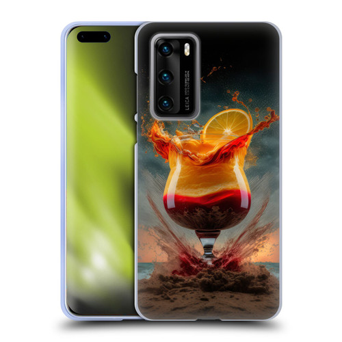 Spacescapes Cocktails Summer On The Beach Soft Gel Case for Huawei P40 5G