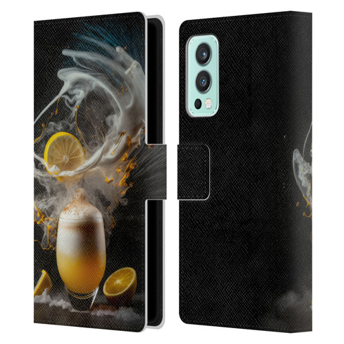 Spacescapes Cocktails Explosive Elixir, Whisky Sour Leather Book Wallet Case Cover For OnePlus Nord 2 5G