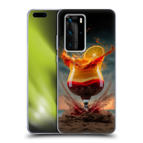 Spacescapes Cocktails Summer On The Beach Soft Gel Case for Huawei P40 Pro / P40 Pro Plus 5G