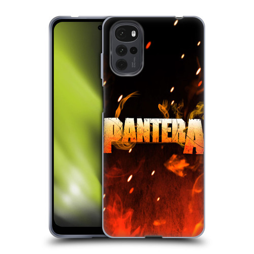 Pantera Art Fire Soft Gel Case for Motorola Moto G22