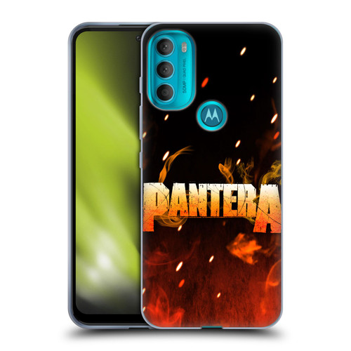 Pantera Art Fire Soft Gel Case for Motorola Moto G71 5G