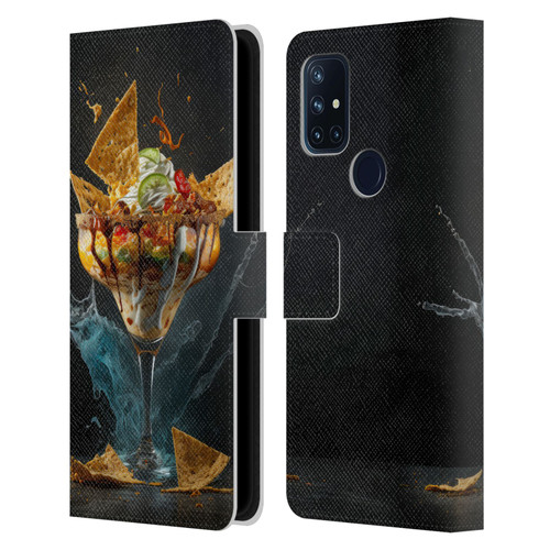 Spacescapes Cocktails Nacho Martini Leather Book Wallet Case Cover For OnePlus Nord N10 5G