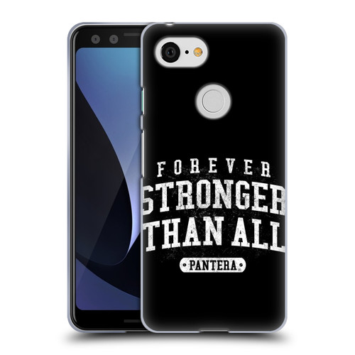 Pantera Art Stronger Than All Soft Gel Case for Google Pixel 3