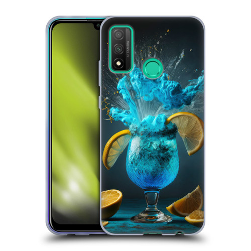 Spacescapes Cocktails Blue Lagoon Explosion Soft Gel Case for Huawei P Smart (2020)