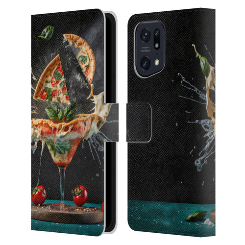 Spacescapes Cocktails Margarita Martini Blast Leather Book Wallet Case Cover For OPPO Find X5