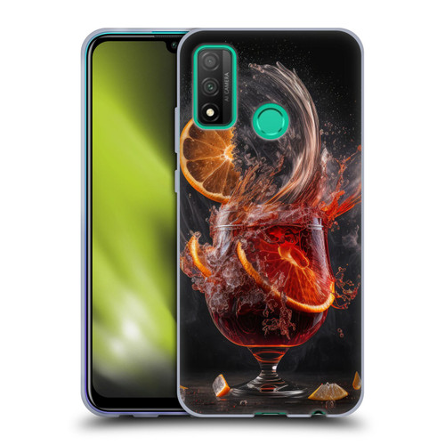 Spacescapes Cocktails Gin Explosion, Negroni Soft Gel Case for Huawei P Smart (2020)