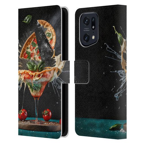 Spacescapes Cocktails Margarita Martini Blast Leather Book Wallet Case Cover For OPPO Find X5 Pro
