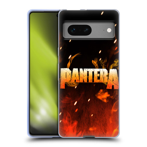 Pantera Art Fire Soft Gel Case for Google Pixel 7