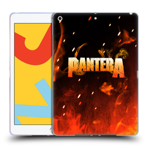 Pantera Art Fire Soft Gel Case for Apple iPad 10.2 2019/2020/2021