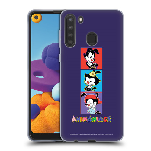 Animaniacs Graphics Tiles Soft Gel Case for Samsung Galaxy A21 (2020)