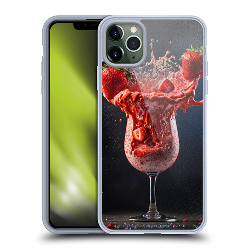 Spacescapes Cocktails Strawberry Infusion Daiquiri Soft Gel Case for Apple iPhone 11 Pro Max