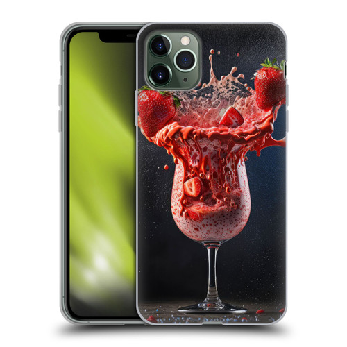 Spacescapes Cocktails Strawberry Infusion Daiquiri Soft Gel Case for Apple iPhone 11 Pro Max