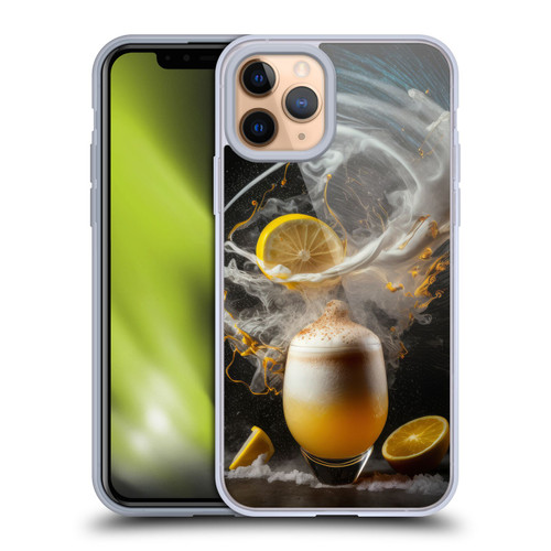 Spacescapes Cocktails Explosive Elixir, Whisky Sour Soft Gel Case for Apple iPhone 11 Pro