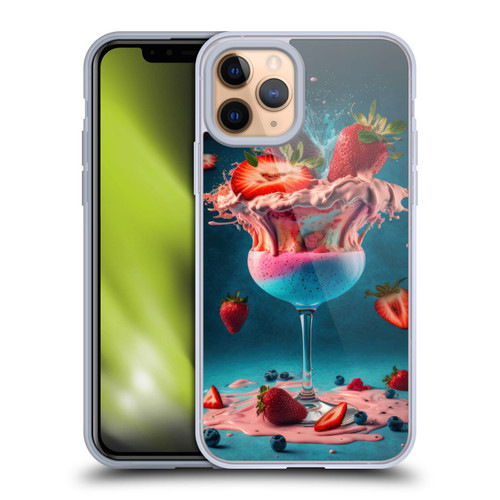 Spacescapes Cocktails Frozen Strawberry Daiquiri Soft Gel Case for Apple iPhone 11 Pro