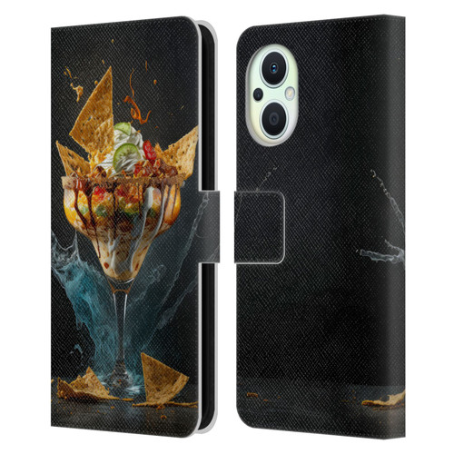 Spacescapes Cocktails Nacho Martini Leather Book Wallet Case Cover For OPPO Reno8 Lite